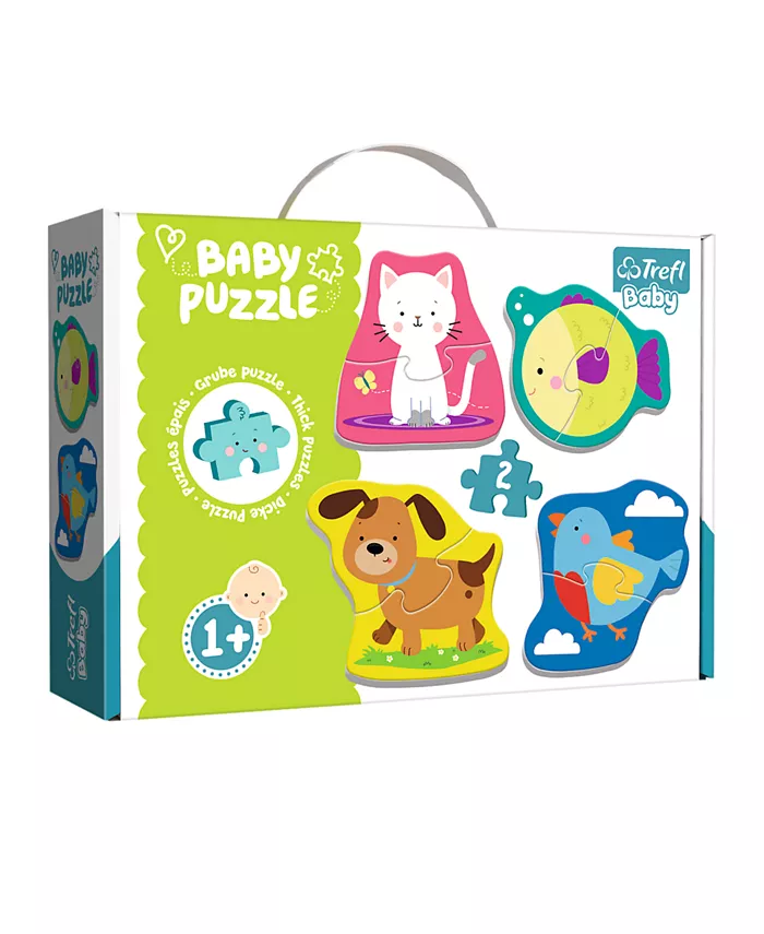 Trefl Baby Classic Puzzle- Animals 8 Piece - 4 in 1 Set - Mycitystee