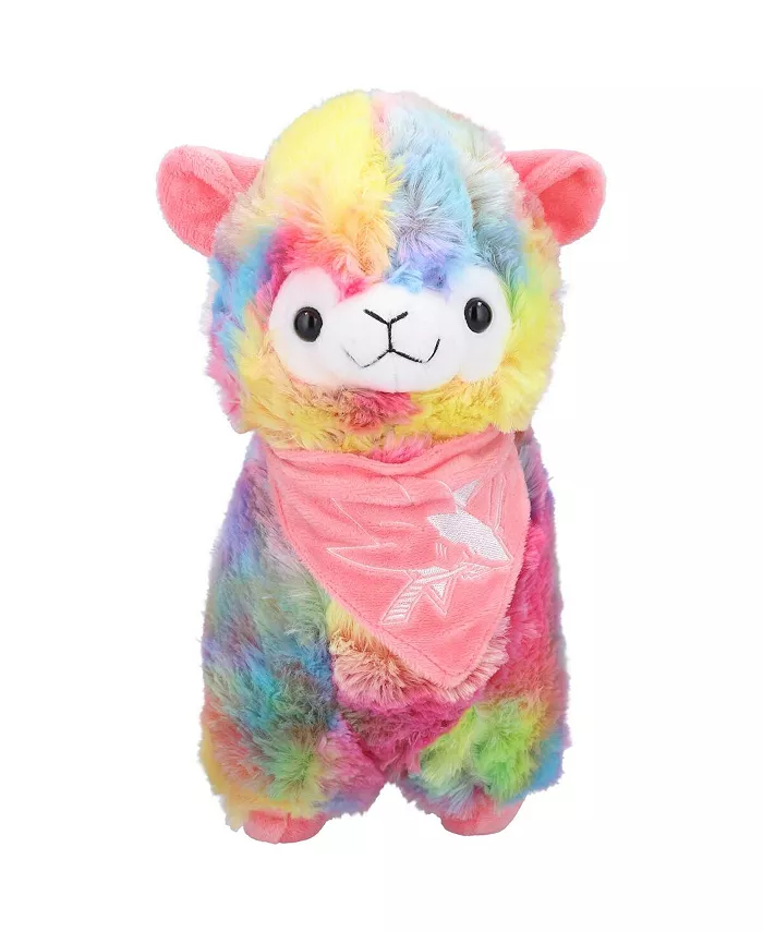 FOCO San Jose Sharks Forever Collectibles Rainbow Bandana Llama Toy - Mycitystee