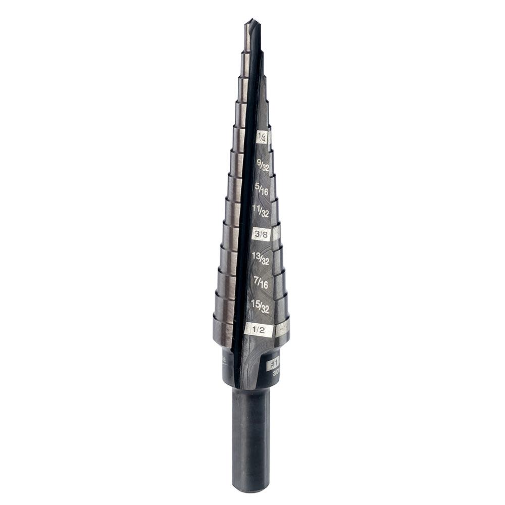 Milwaukee #1 Step Drill Bit 1/8 in. - 1/2 in. x 1/32 in. 48-89-9201 from Milwaukee - Mycitystee