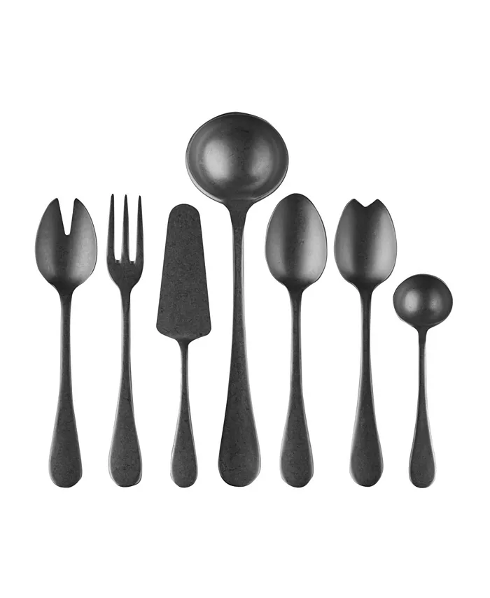Mepra Vintage-Like Oro Nero Full Serving Set， 7 Piece - Mycitystee