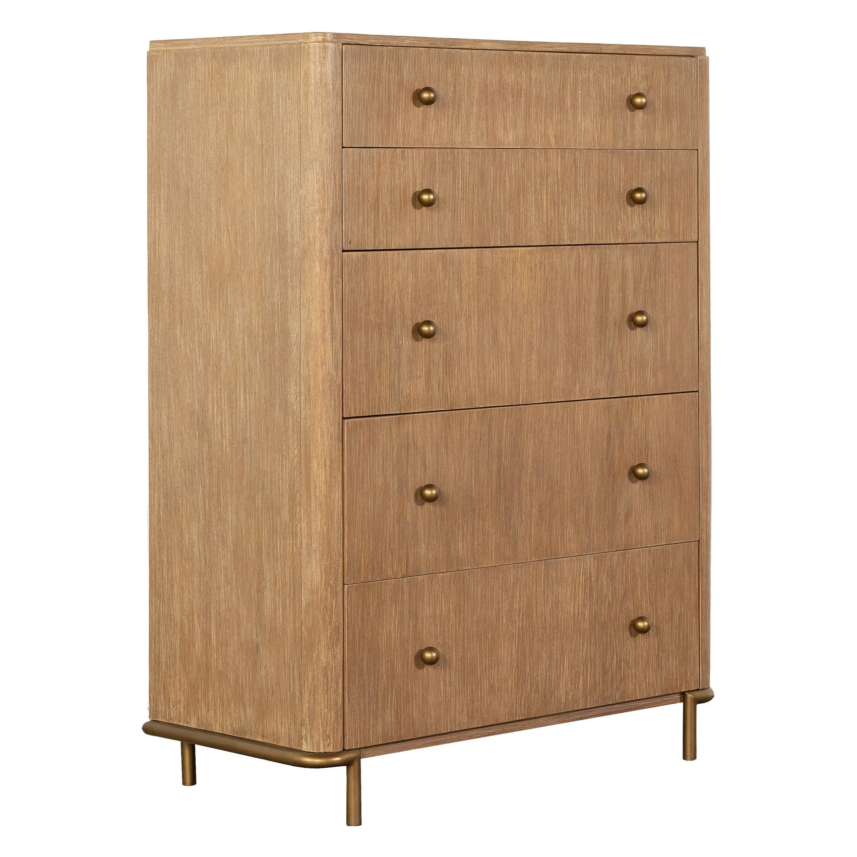 Stevie Sand Wash Rectangular 5-drawer Chest - - 36964793 - Mycitystee