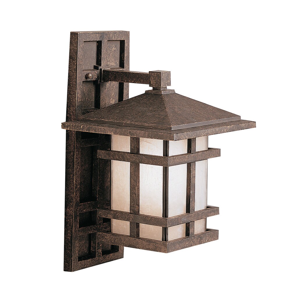 Kichler Lighting Cross Creek Collection 1-light Aged Bronze Outdoor Wall Lantern Shopping - The Best Deals on Outdoor Wall Lanterns | 18857160 - Mycitystee
