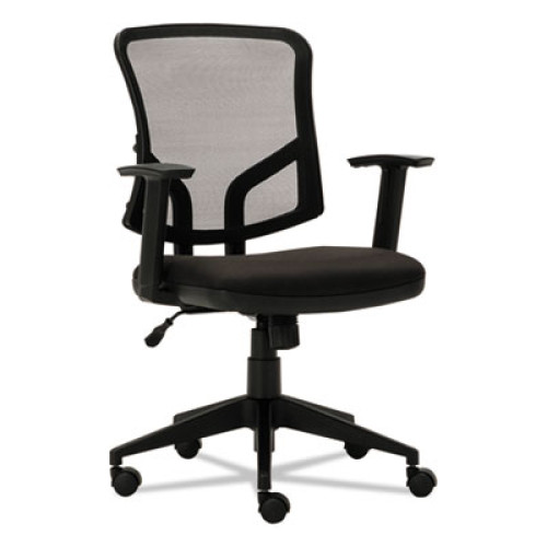 Alera Everyday Task Office Chair， Supports up to 275 lbs.， Black Seat/Black Back， Black Base (TE4817) - Mycitystee