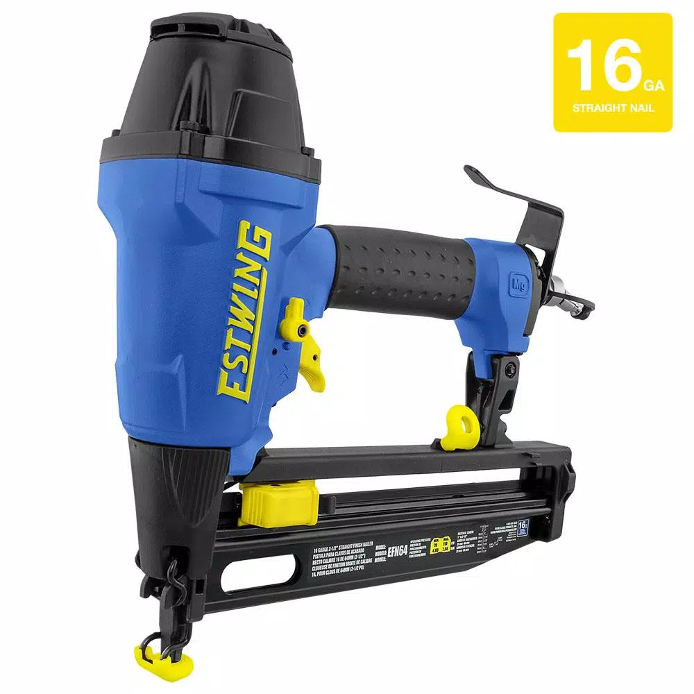 Estwing Pneumatic 2-1/2 in. 16-Gauge Straight Finish Nailer with Canvas Bag and#8211; XDC Depot - Mycitystee