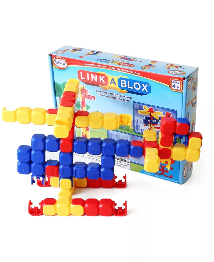 Popular Playthings Linkablox Construction Toy - 60 Piece - Mycitystee