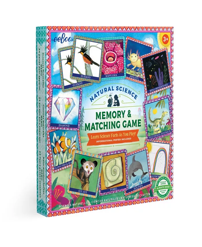 Eeboo Natural Science Memory and Matching Game - Mycitystee