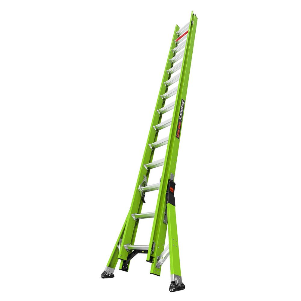 HyperLite SumoStance 28 ft Type IA Fiberglass Extension Ladder - Mycitystee