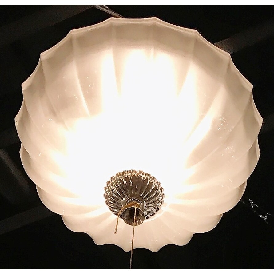 Metro 4 Light Crystal Bowl Flush Mount Ceiling Light 14