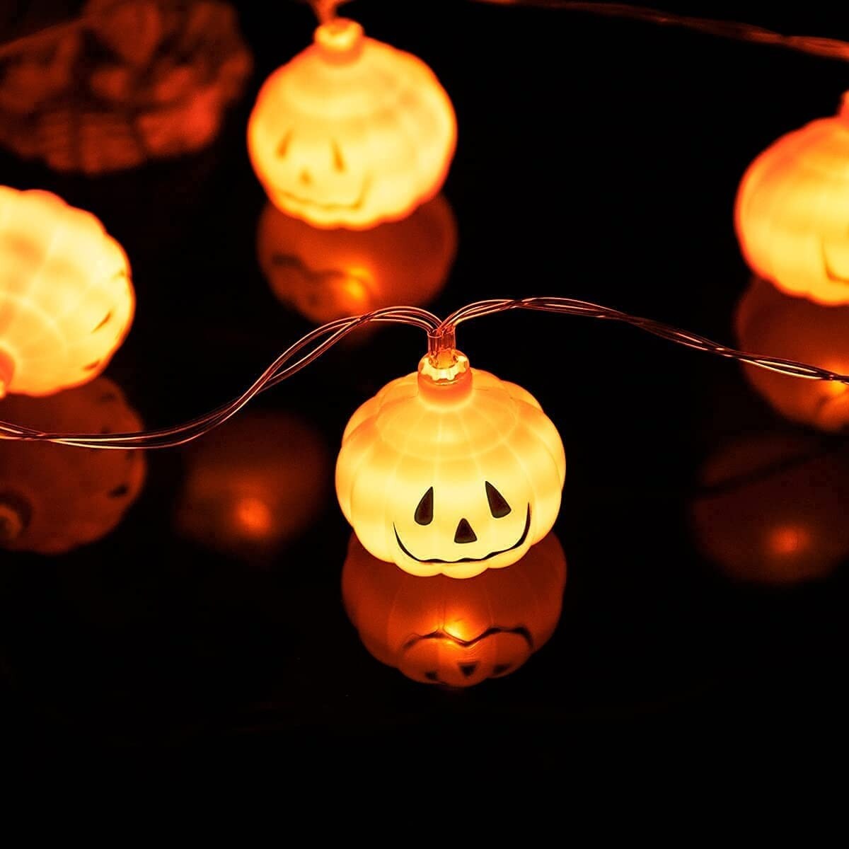 Pumpkin Lights Waterproof Battery Box Operated 11.5 Ft - Yellow Shopping - The Best Deals on String Lights | 39295531 - Mycitystee
