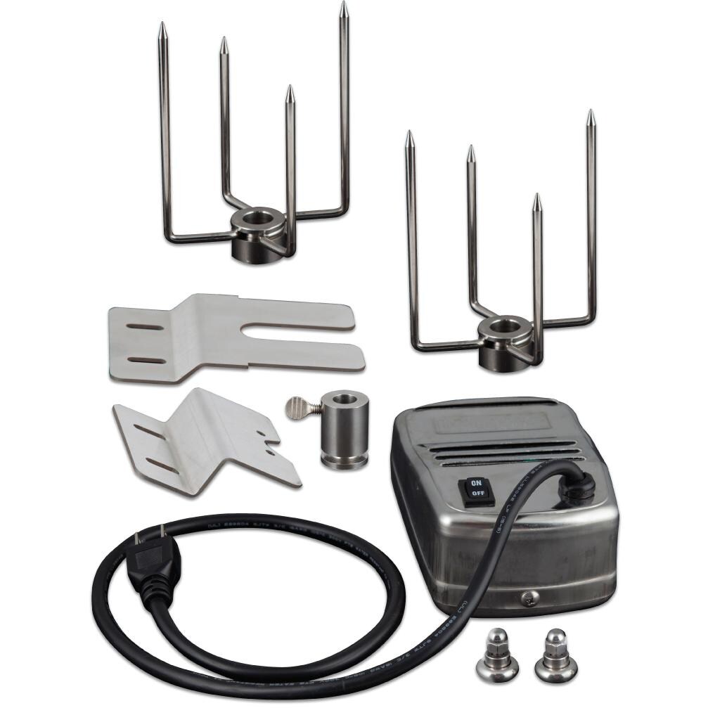 Saber Stainless Steel Rotisserie Kit With Case - Mycitystee