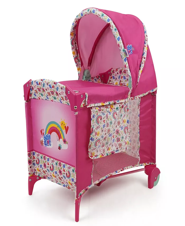 Baby Alive Pink Rainbow Deluxe Doll Play Yard - Mycitystee