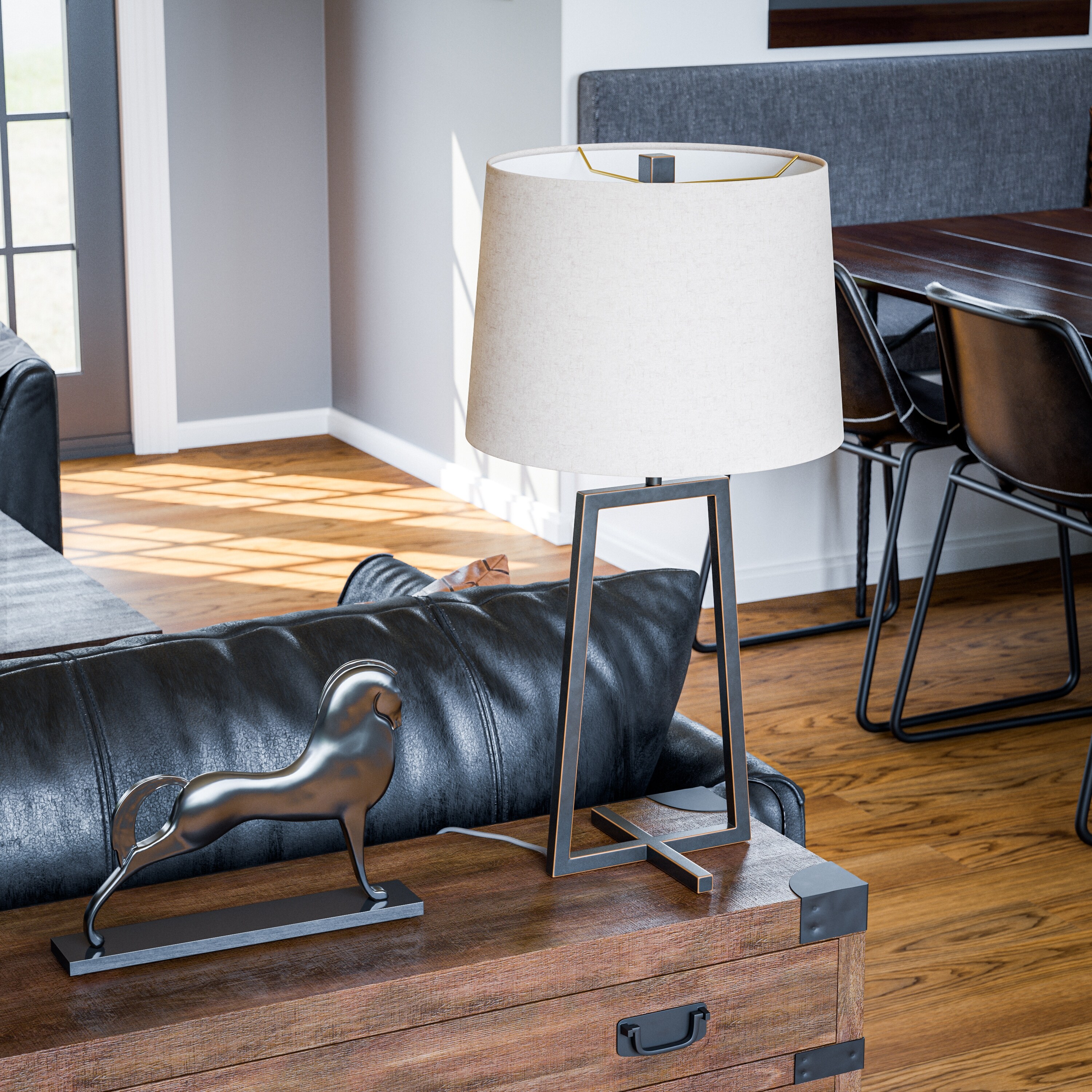 Ahearn Oil Rubbed Bronze Table Lamp - Mycitystee
