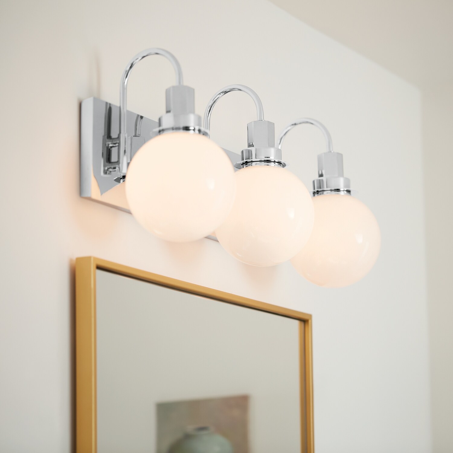 Kichler Lighting Hex 22.75 in. 3-Light Chrome Vanity Light - Mycitystee