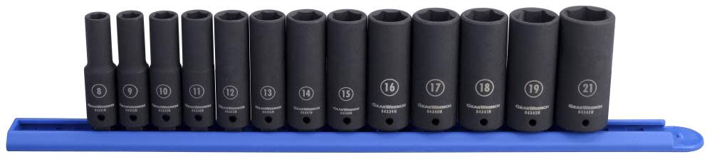 GEARWRENCH 8 pc 3/8 In Drive 6 Point SAE Deep Impact Socket Set 84914N from GEARWRENCH - Mycitystee