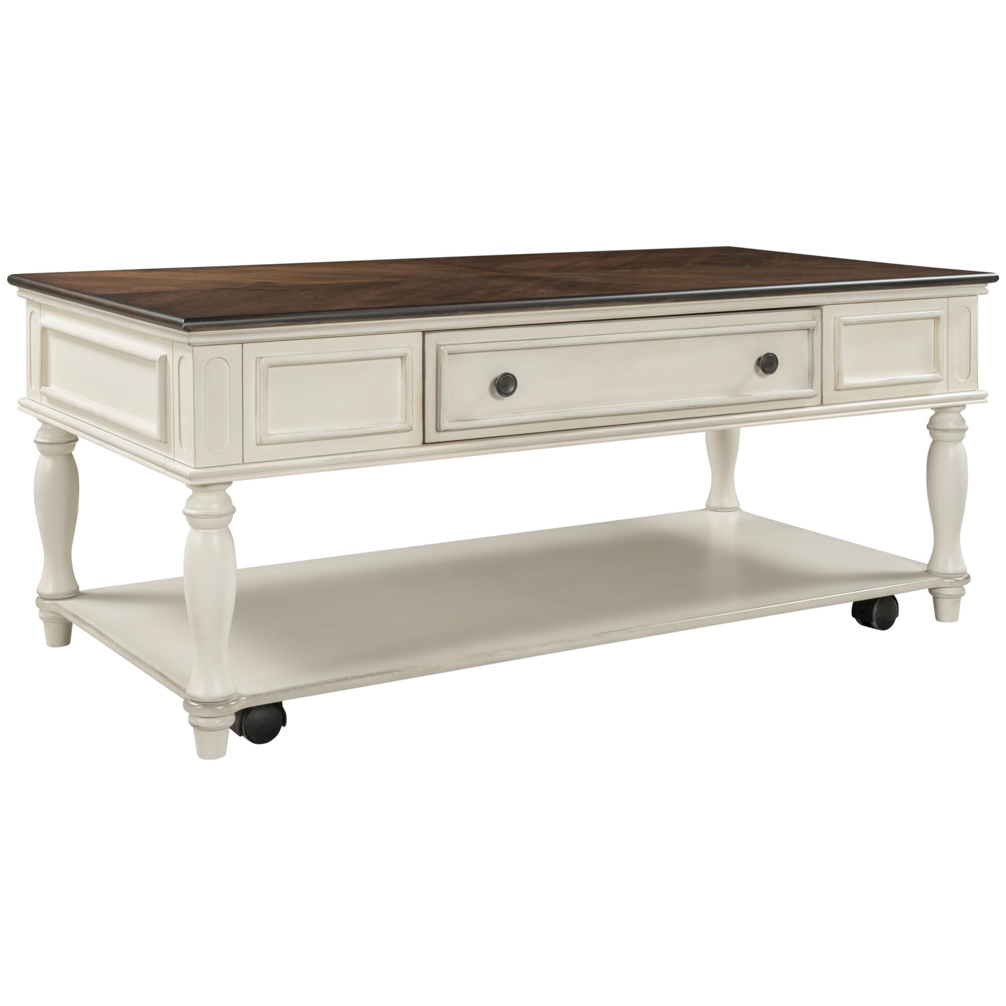 Emery Coffee Table with Caster Wheels - Mycitystee