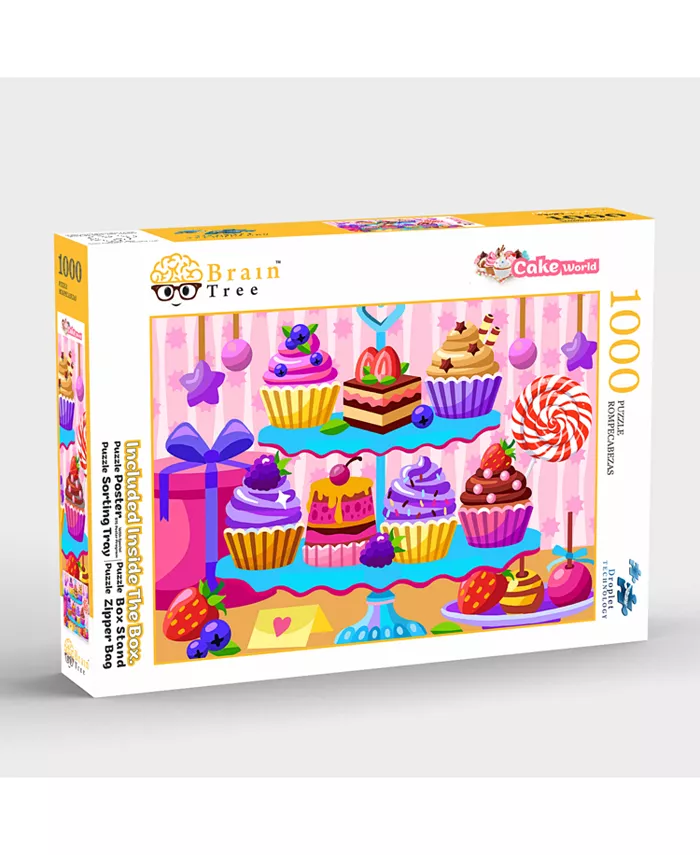 Brain Tree Games Cake World 1000 Piece Jigsaw Puzzle - Mycitystee