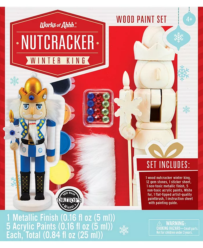 MasterPieces Puzzles Works of Ahhh…. Nutcracker Winter King Paint Craft Kit - Mycitystee