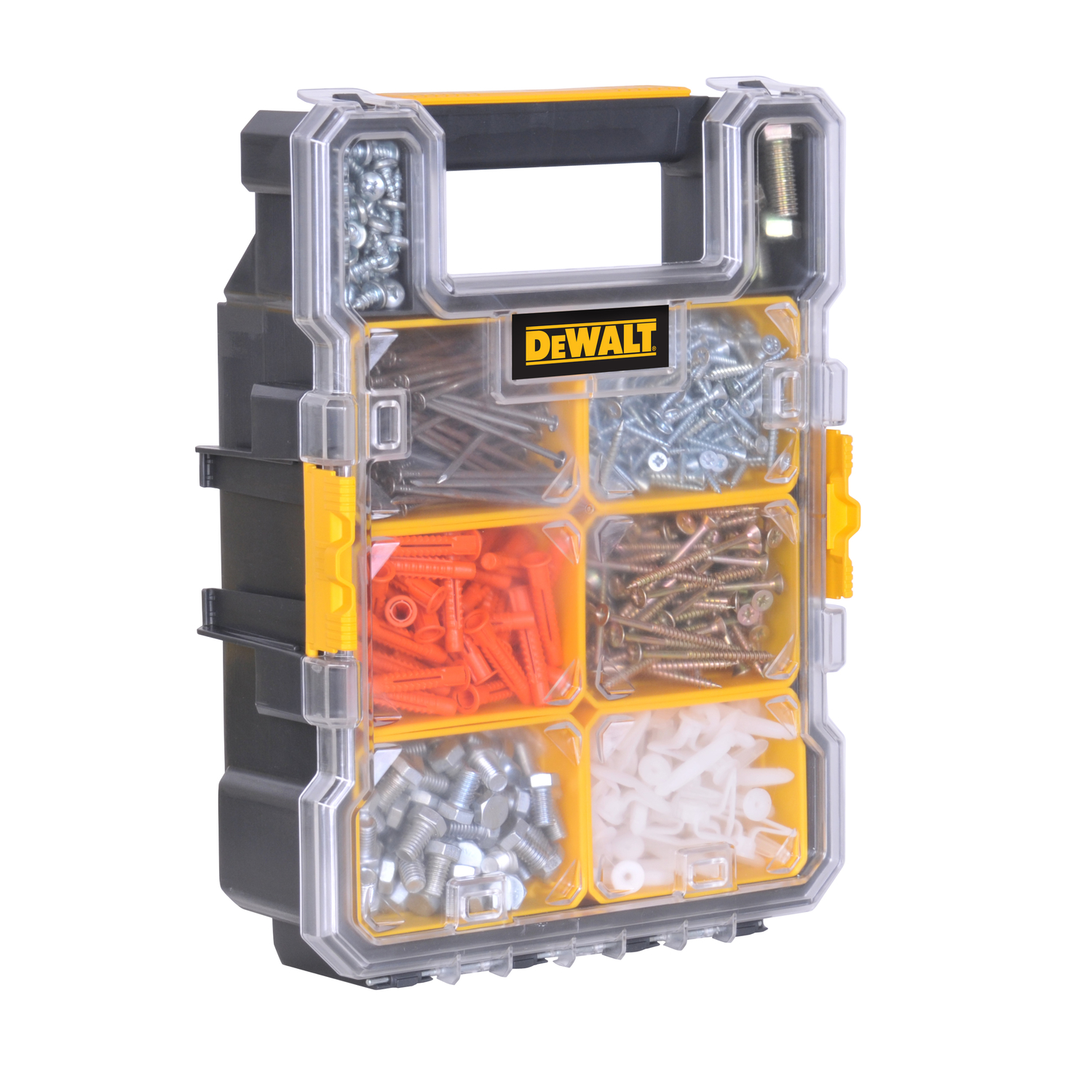 DeWalt 4.56 in. W X 13.66 in. H Storage Organizer Plastic 6 pocket Yellow - Mycitystee