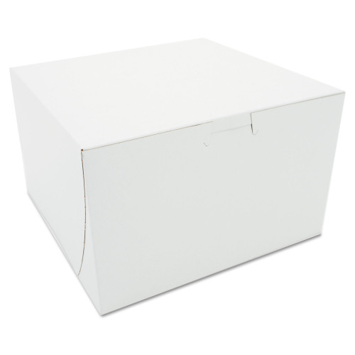 SCT White One-Piece Non-Window Bakery Boxes， 8 x 8 x 5， White， Paper， 100/Carton (09455) - Mycitystee