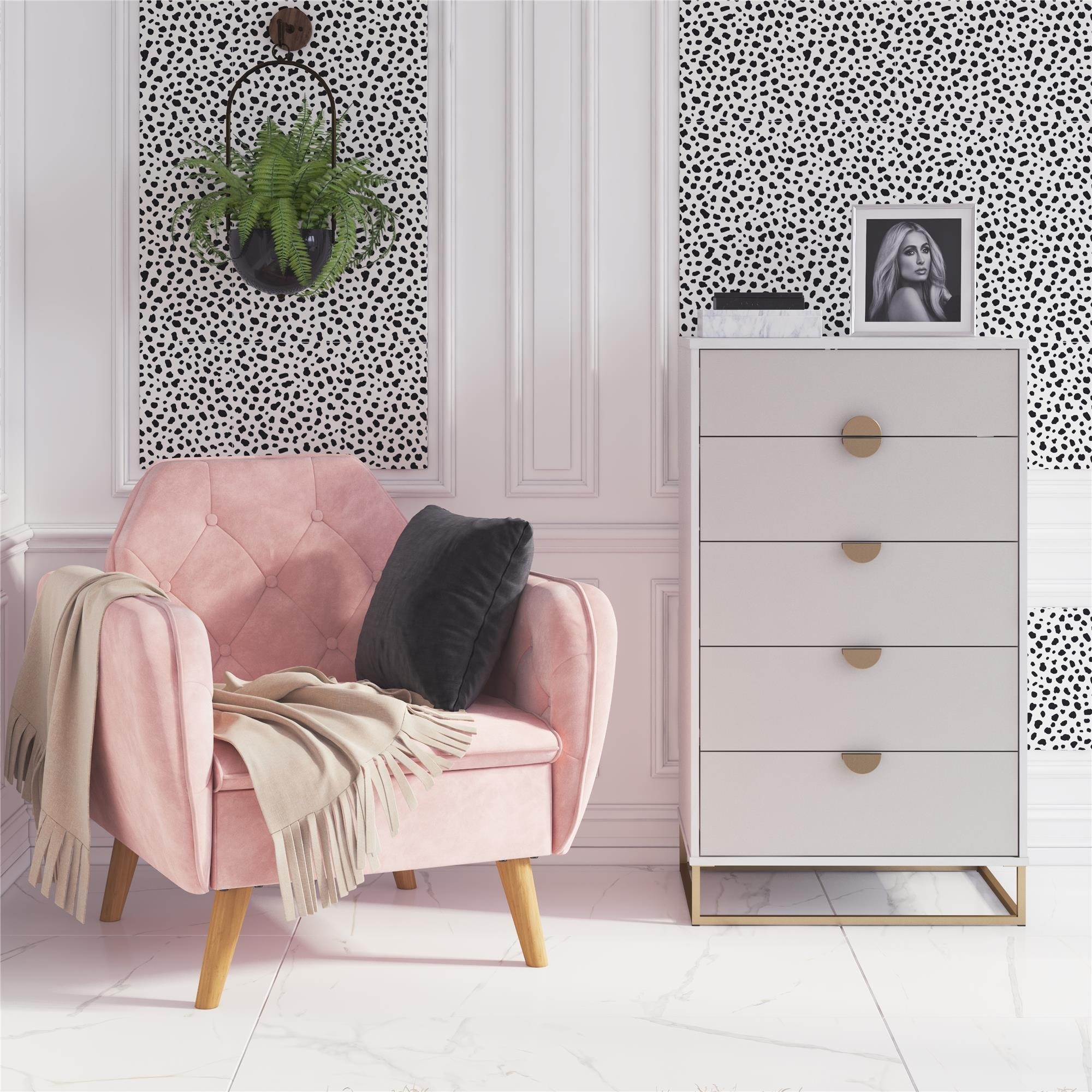 The Novogratz Kelly 5 Drawer Dresser - - 36370363 - Mycitystee