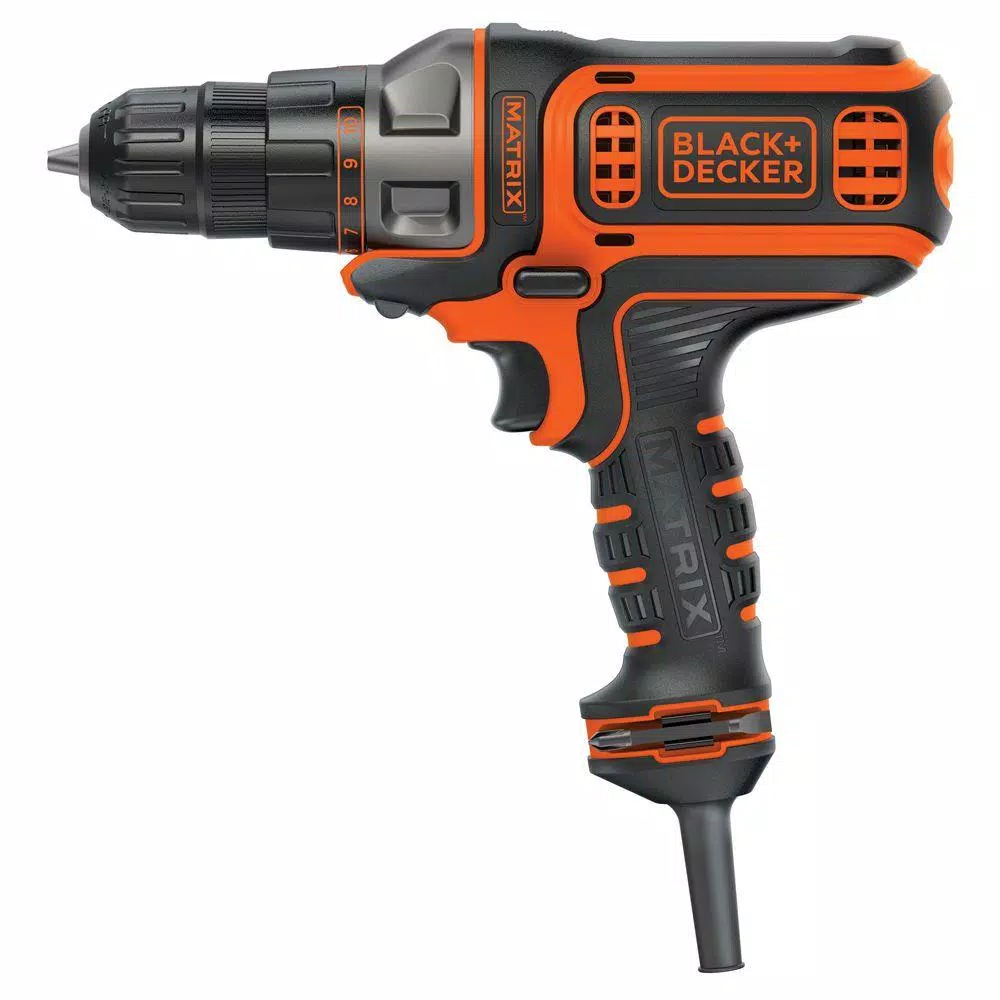 BLACK+DECKER Matrix 4 Amp 3/8 in. Corded Drill and Driver and#8211; XDC Depot - Mycitystee