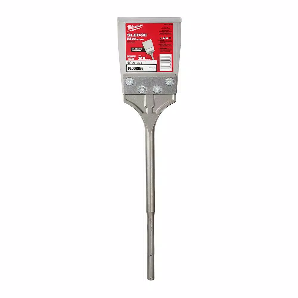 Milwaukee 6 in. SDS-Max SLEDGE Steel Floor Scraper Bit and#8211; XDC Depot - Mycitystee