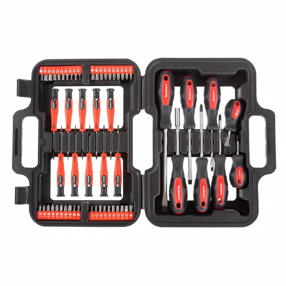 Stalwart Screwdriver Set with Case (58-Piece) and#8211; XDC Depot - Mycitystee