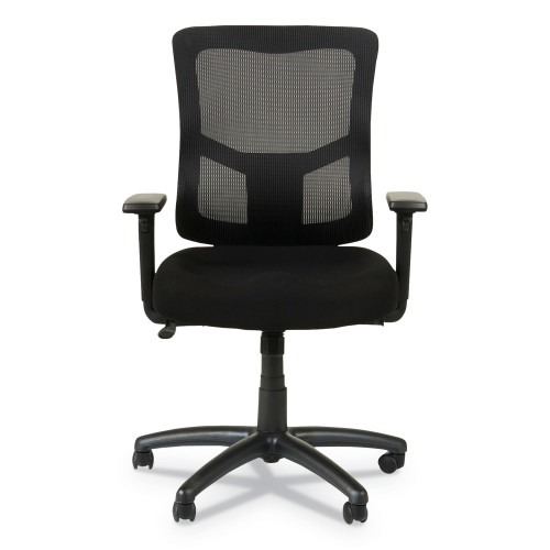 Alera Elusion II Series Mesh Mid-Back Swivel/Tilt Chair， Adjustable Arms， Supports 275lb， 17.51