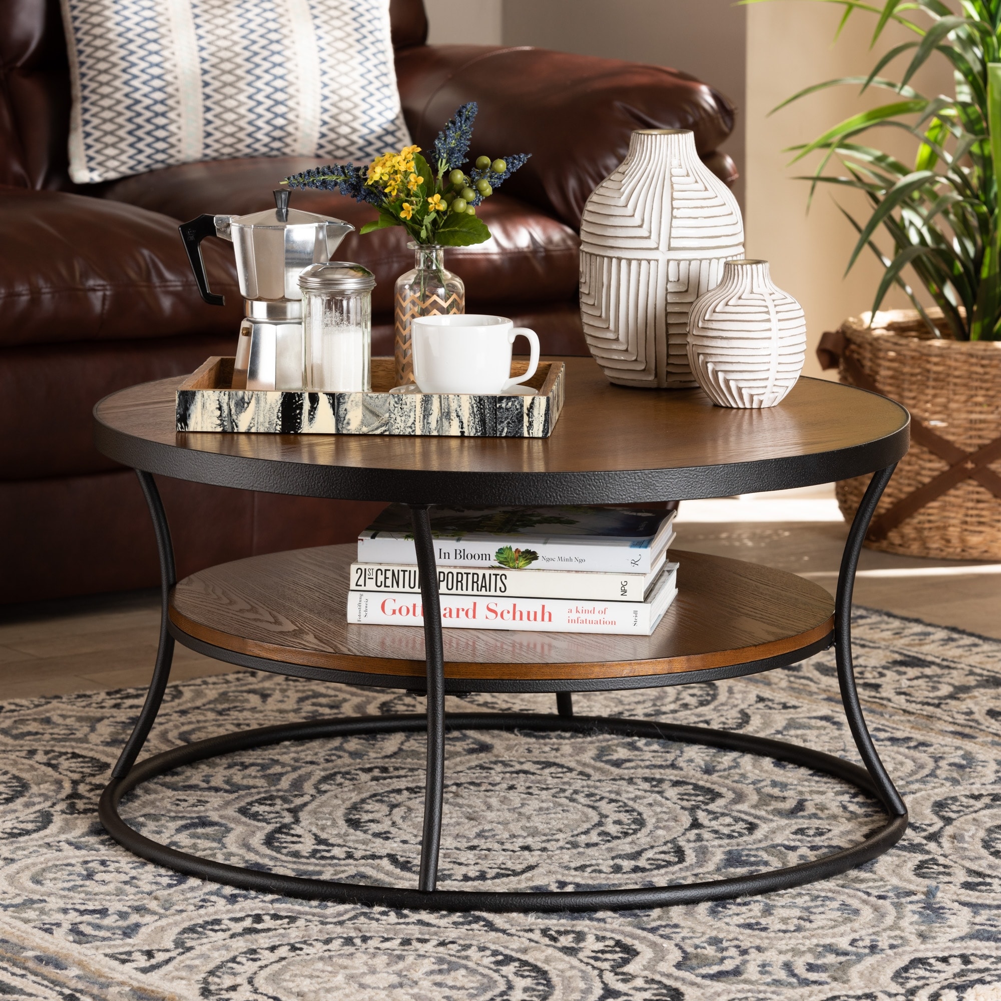 Albany Vintage Rustic Industrial 1-Shelf Coffee Table - Mycitystee