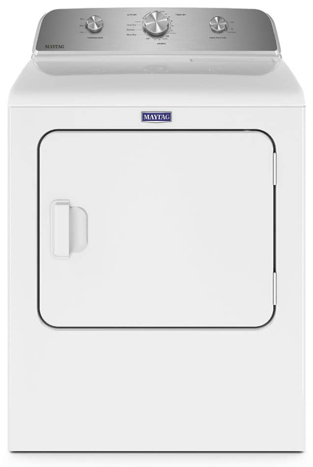 Maytag 7 Cu. Ft. White Gas Wrinkle Prevent Dryer - Mycitystee