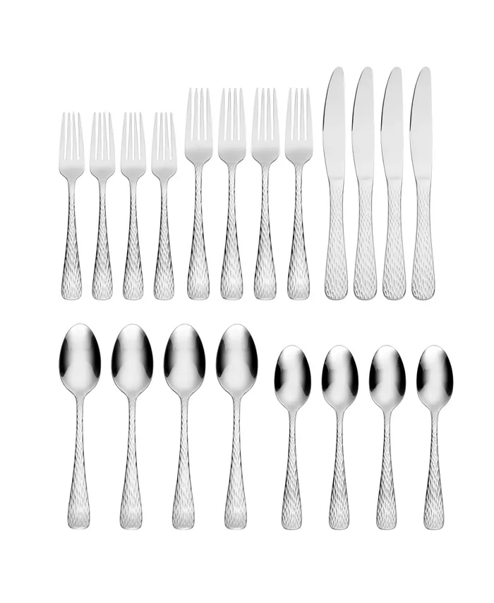 Hampton Forge Melody Hammered 20 Piece Set， Service for 4 - Mycitystee