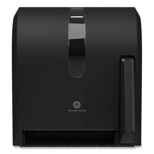 Georgia Pacific Professional Hygienic Push-Paddle Roll Towel Dispenser， 13 x 10 x 14.4， Black (54338A) - Mycitystee