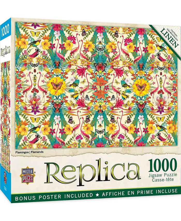 MasterPieces Puzzles Replica - Flamingos 1000 Piece Adult Jigsaw Puzzle - Mycitystee