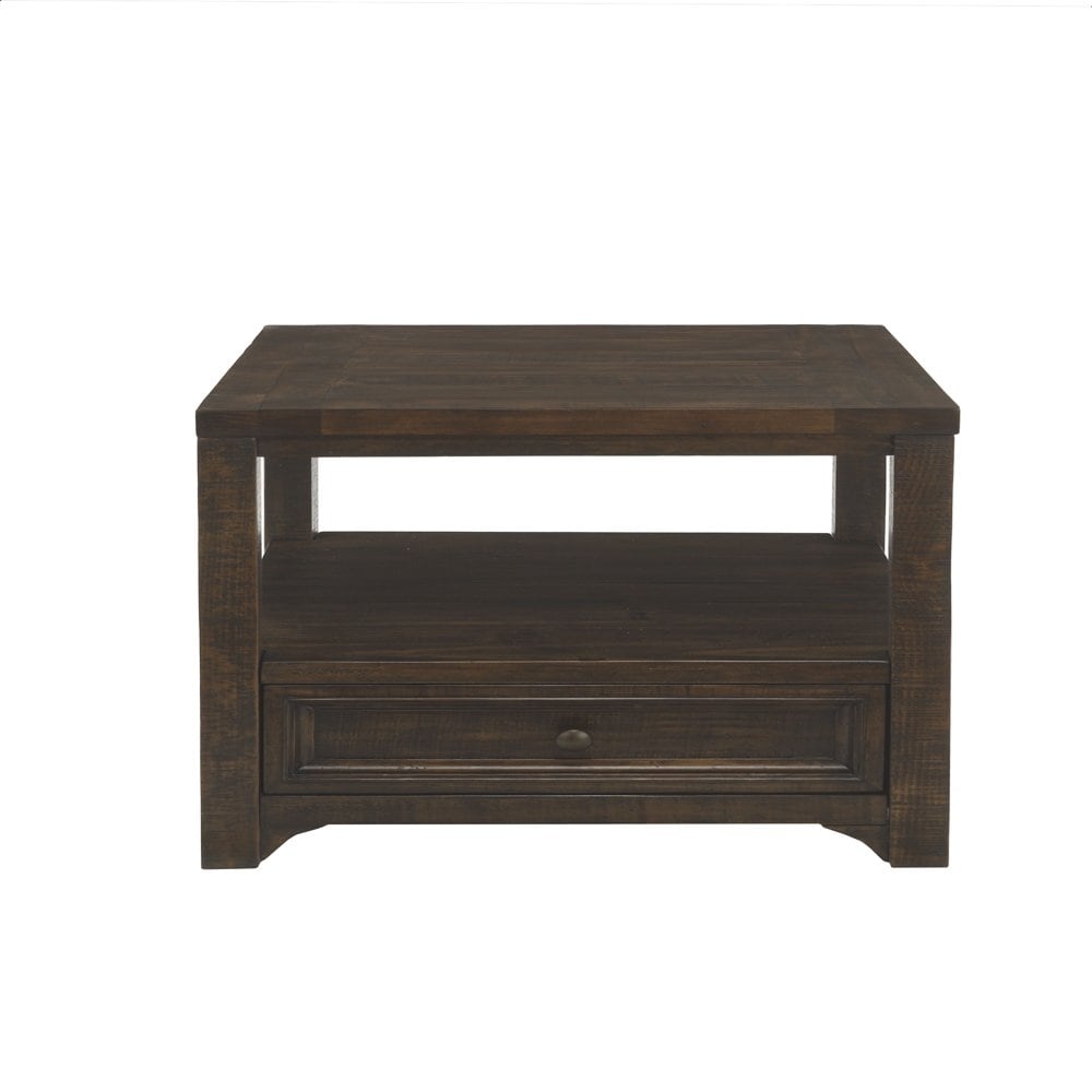 Lisbon End Table， Dark Mocha - Mycitystee