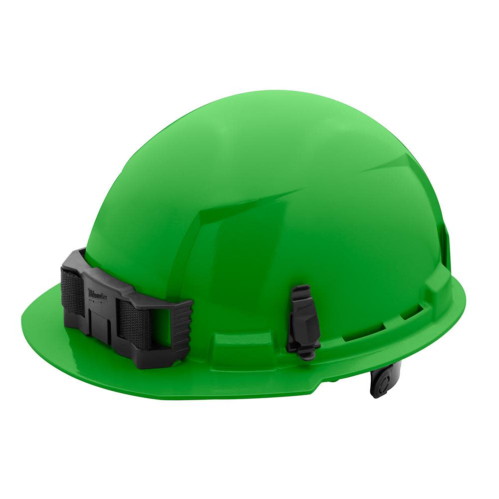 Milwaukee Green Front Brim Hard Hat with 6pt Ratcheting Suspension Type 1 Class E 48-73-1126 from Milwaukee - Mycitystee