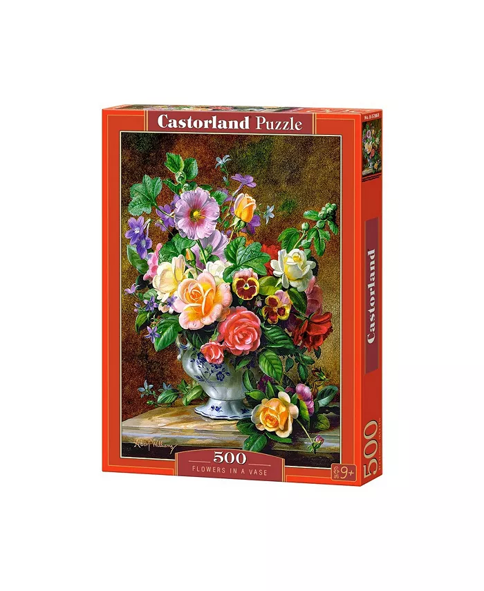 Castorland Flowers in a Vase Jigsaw Puzzle Set， 500 Piece - Mycitystee