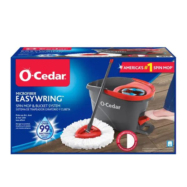 O-Cedar Easy Wring Spin Mop and Bucket - Mycitystee