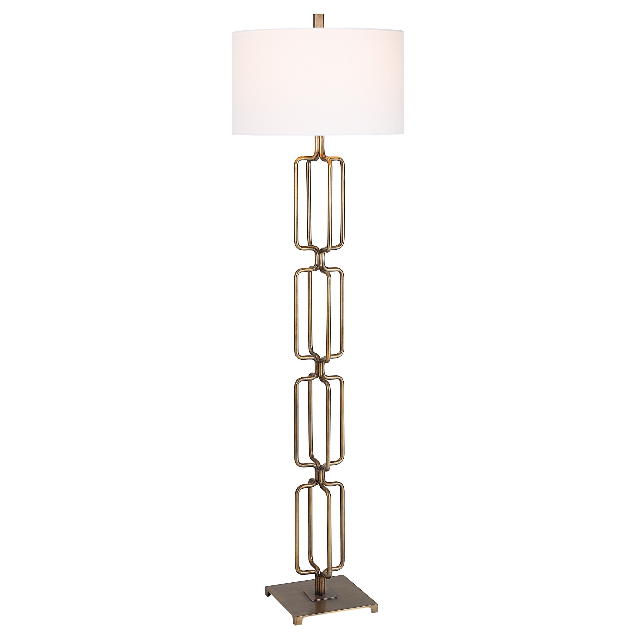 Uttermost Link Brushed Gold Floor Lamp - 19