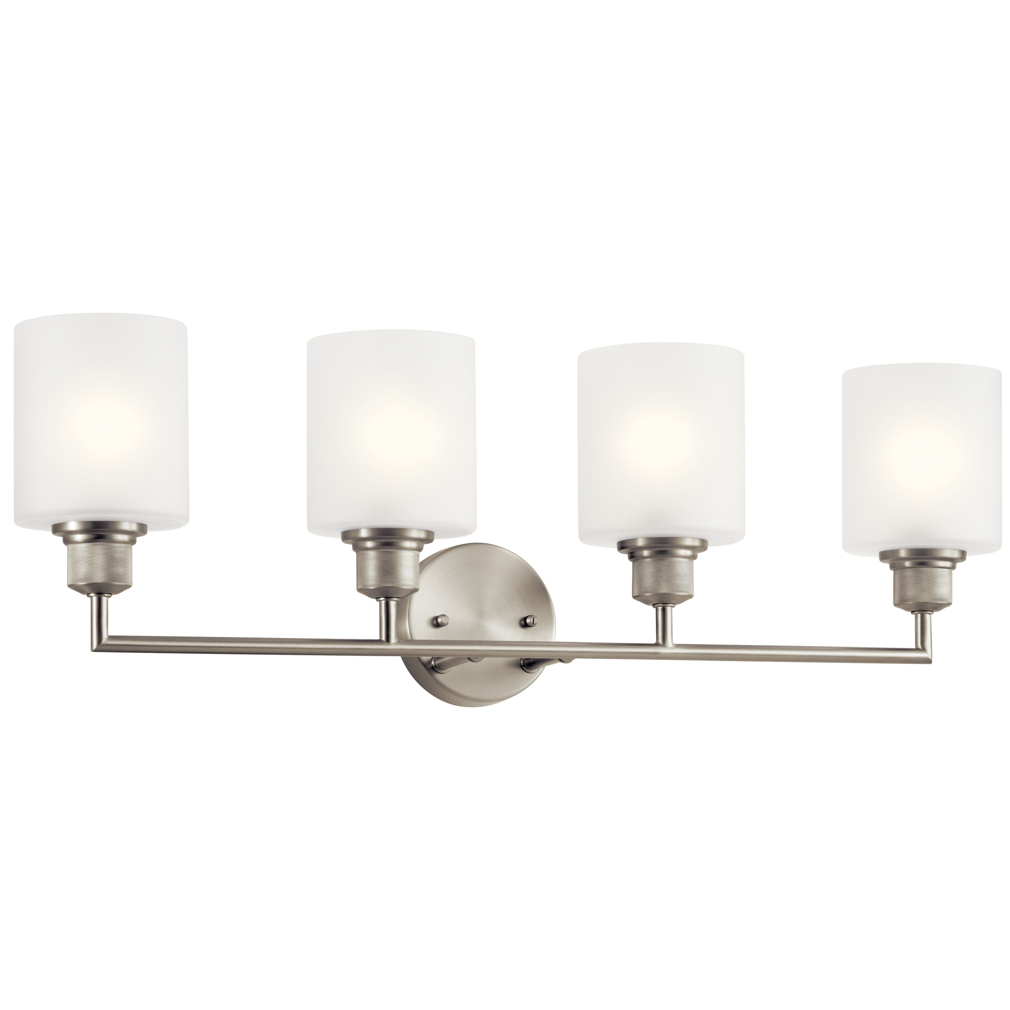 Kichler Lighting Lynn Haven 4-Light Vanity Light Brushed Nickel - Mycitystee