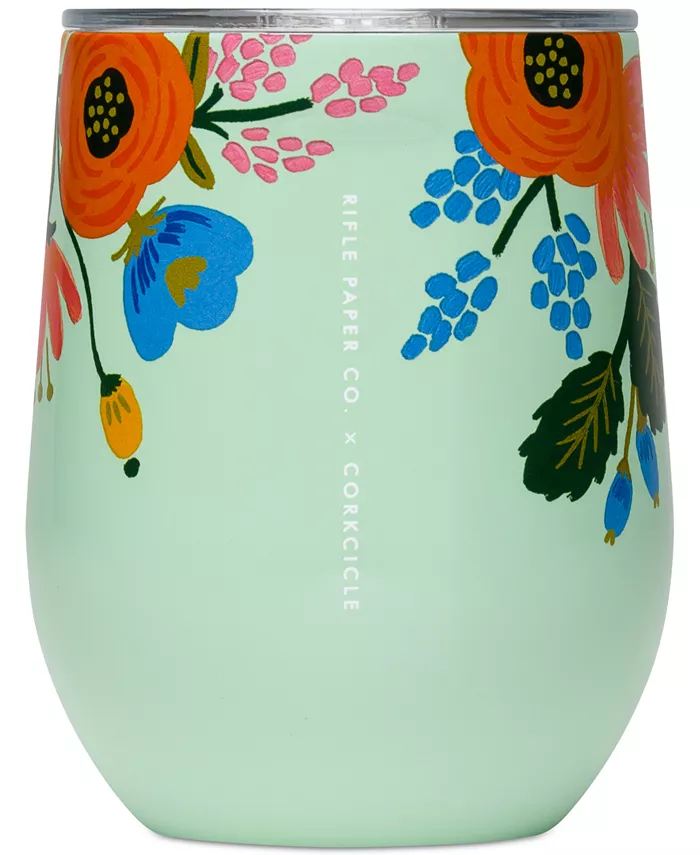 Corkcicle 12 oz Rifle Paper Co. Lively Floral Stemless Tumbler - Mycitystee