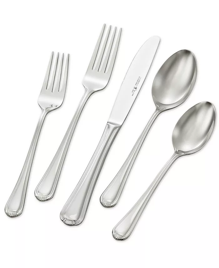 J.A. Henckels Zwilling Alcea 18 10 Stainless Steel 65-Piece Flatware Set， Service for 12 - Mycitystee