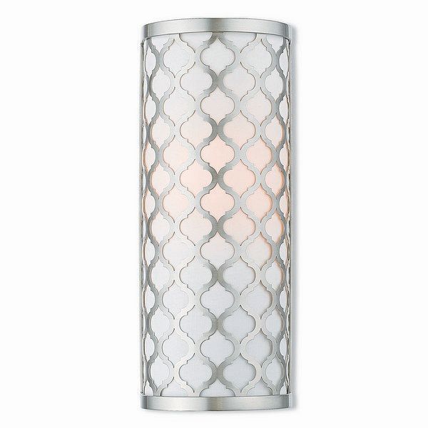 Livex Lighting 41100-91 Arabesque Brushed Nickel 1-light Wall Sconce - Silver - Mycitystee