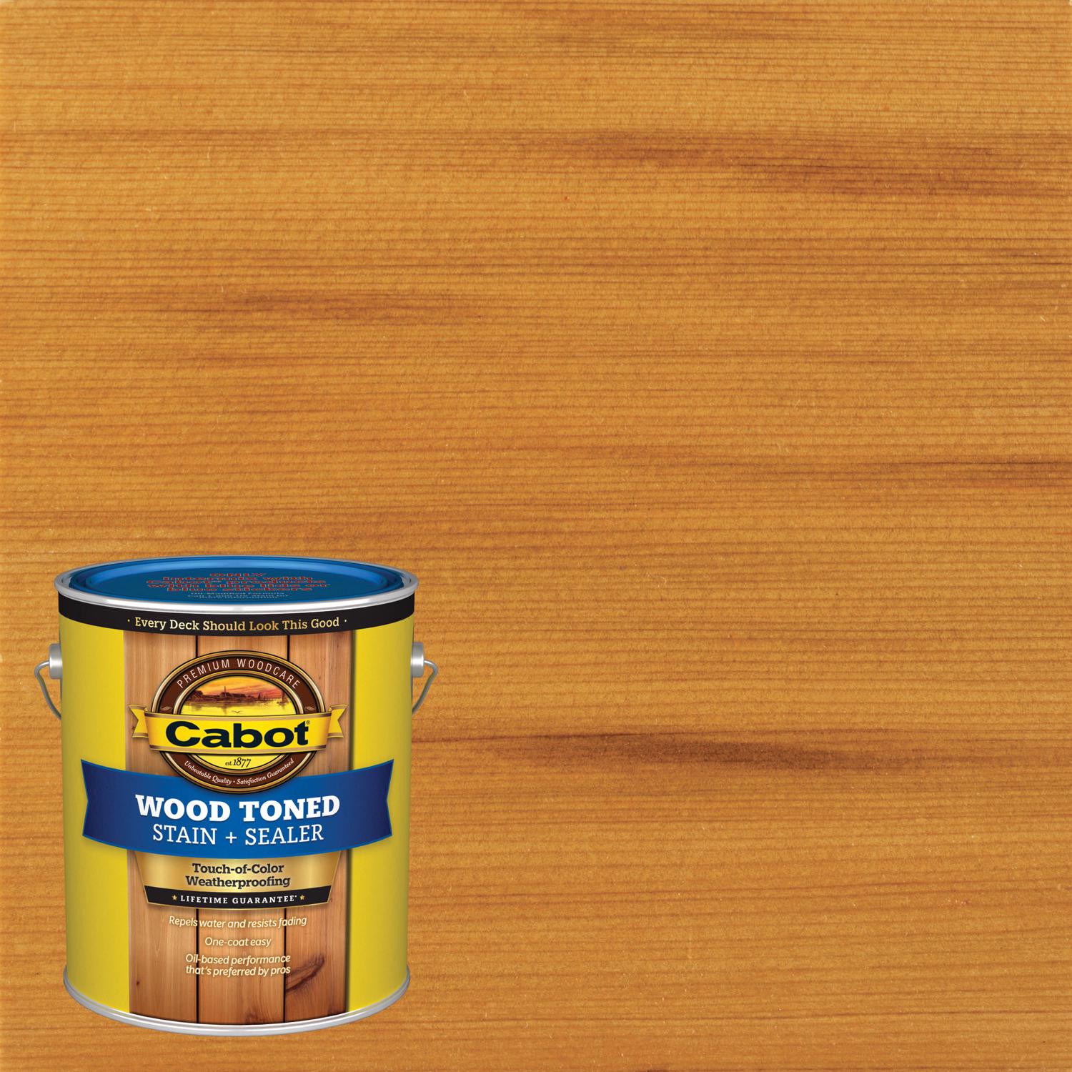 Cabot Wood Toned Low VOC Transparent Cedar Oil-Based Deck and Siding Stain 1 gal - Mycitystee