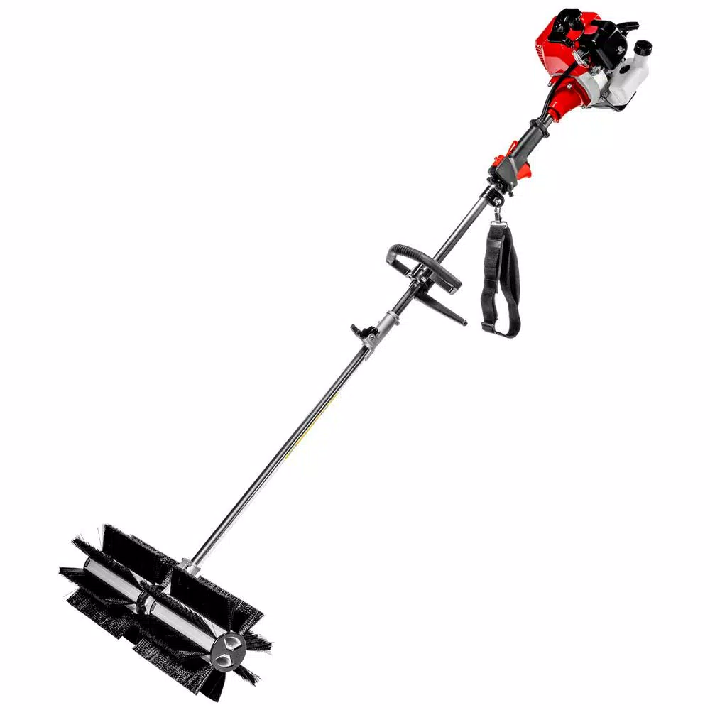 XtremepowerUS 43 cc 24 in. Portable Gas Power Brush Snow Sweeper and#8211; XDC Depot - Mycitystee