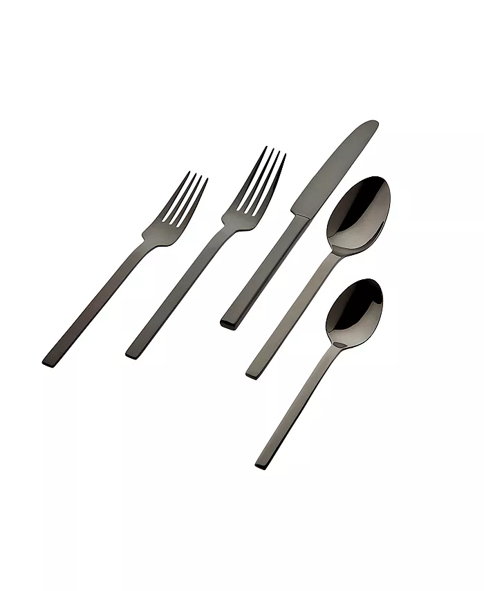 Godinger 18 0 Atlas Mirro black 20-PC Flatware Set， Service for 4 - Mycitystee
