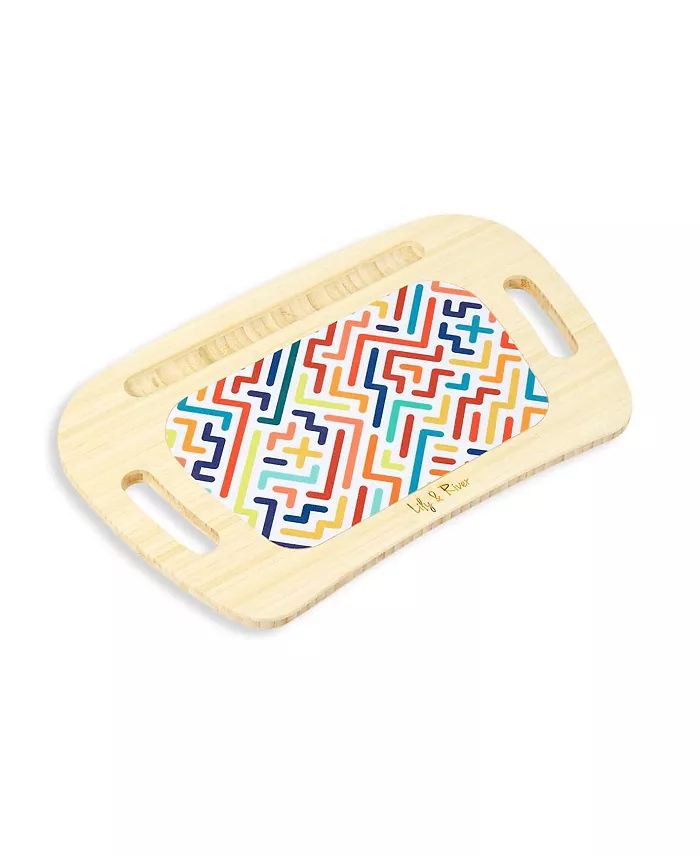 Lily and River Little Artist Bamboo Lap Desk In Maze - Mycitystee