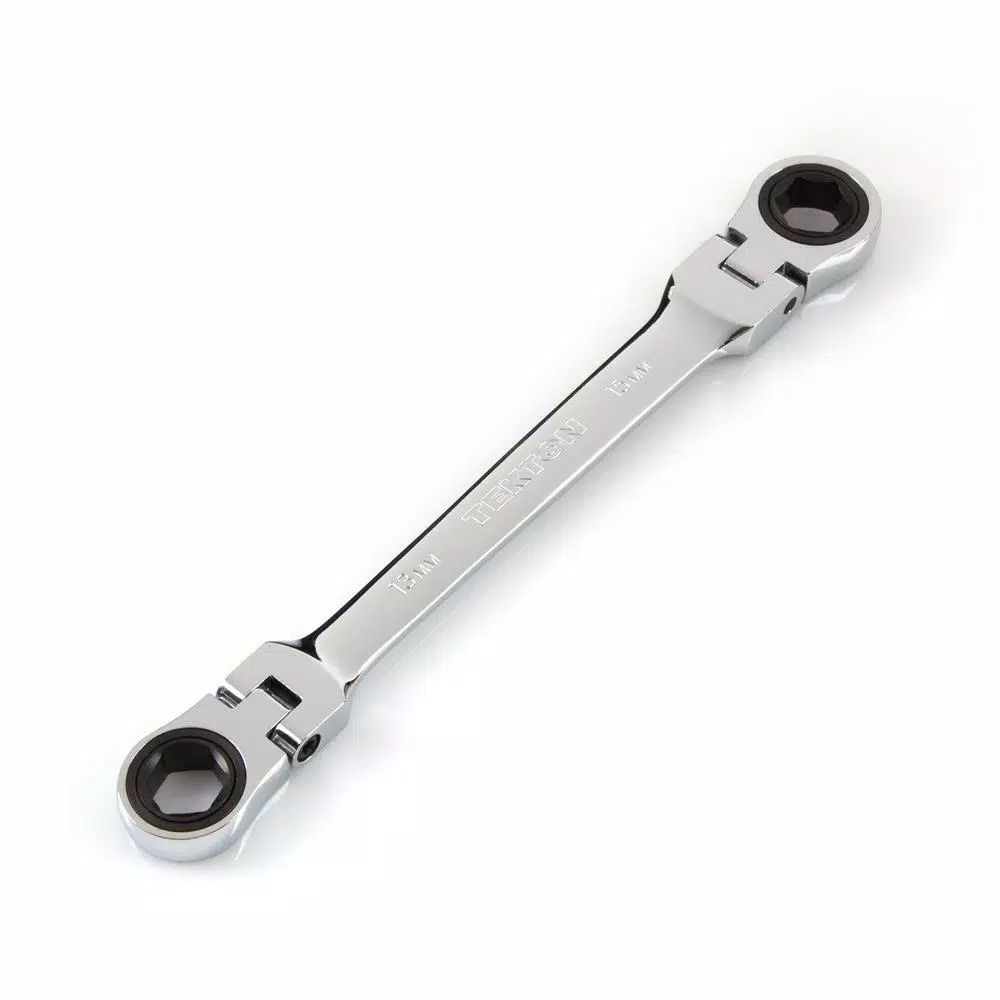 TEKTON 13 mm x 15 mm Flex-Head Ratcheting Box End Wrench and#8211; XDC Depot - Mycitystee