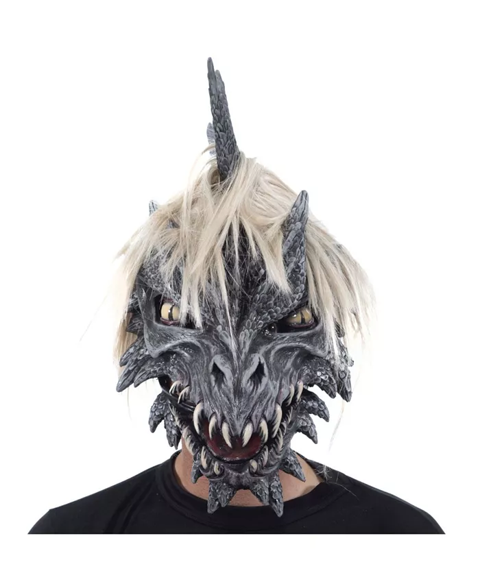 Zagone Studios ZagOne Size Studios Monroe The Dragon Latex Adult Costume Mask One Size - Mycitystee