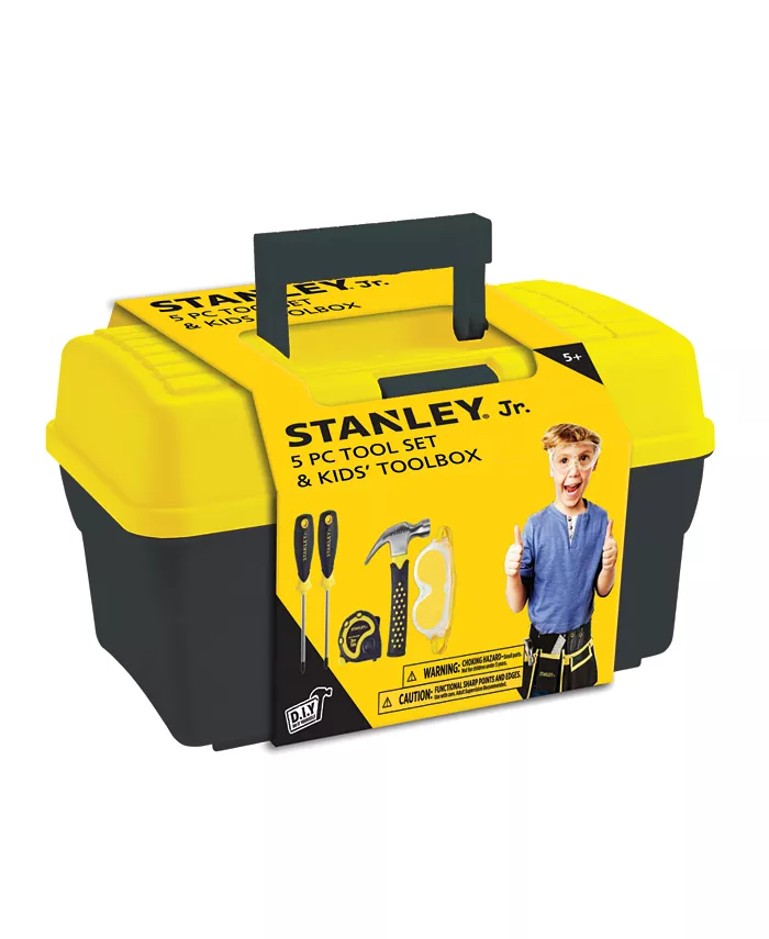 Flat River Group Stanley Jr. 5-Piece Kids Tool Box Set - Mycitystee
