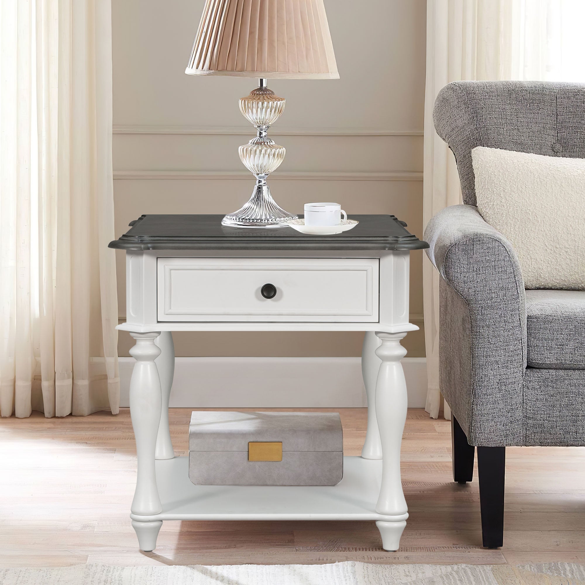 End Table with Open Styled Shelf - Mycitystee